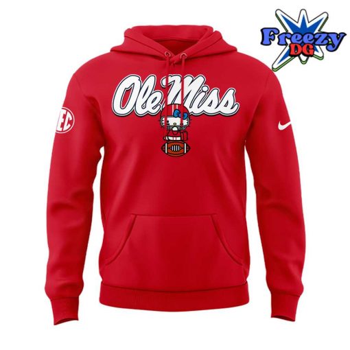 Ole Miss Rebels x Hello Kitty 2024 Red Hoodie