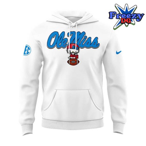 Ole Miss Rebels x Hello Kitty 2024 White Hoodie