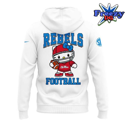 Ole Miss Rebels x Hello Kitty 2024 White Hoodie