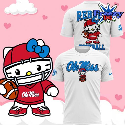 Ole Miss Rebels x Hello Kitty 2024 White T-Shirt