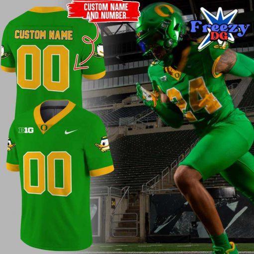 Oregon Ducks Gang Green Football Jersey 1