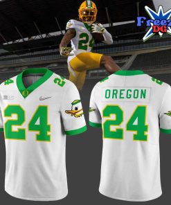 Oregon Ducks Stomp Out Cancer 2024 White Sweatshirt