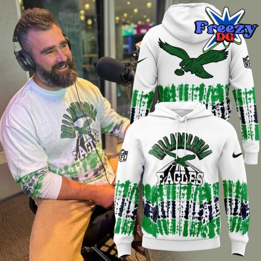 Philadelphia Eagles Tie-Dye Green Hoodie