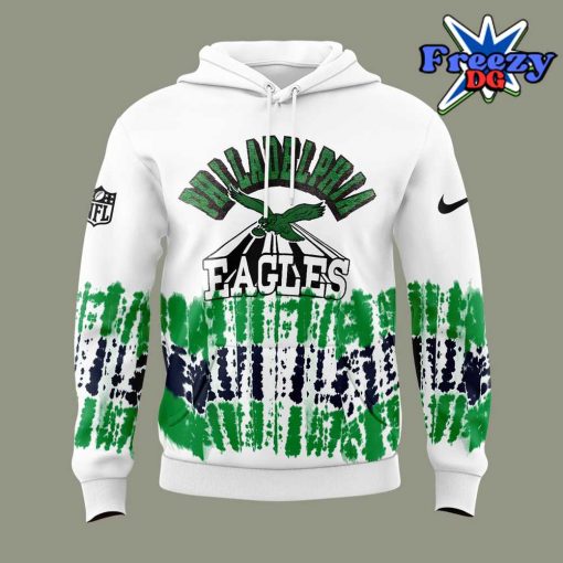 Philadelphia Eagles Tie-Dye Green Hoodie