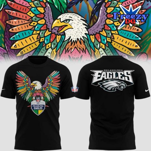 Philadelphia Eagles Wings 2024 Black T-shirt