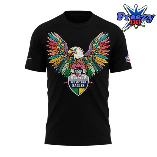 Philadelphia Eagles Wings 2024 Black T-shirt