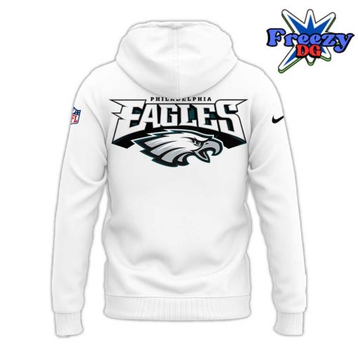 Philadelphia Eagles Wings 2024 White Hoodie