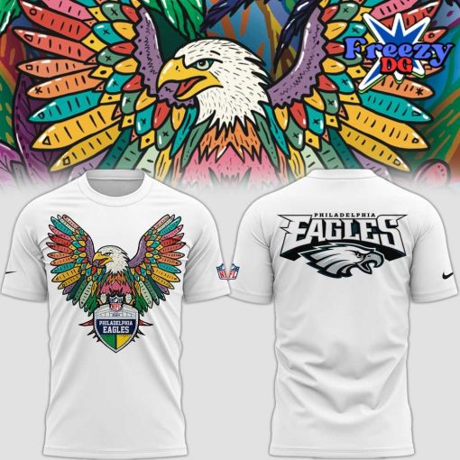 Philadelphia Eagles Wings 2024 White T-shirt