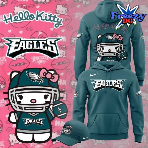 Philadelphia Eagles x Hello Kitty 2024 Hoodie