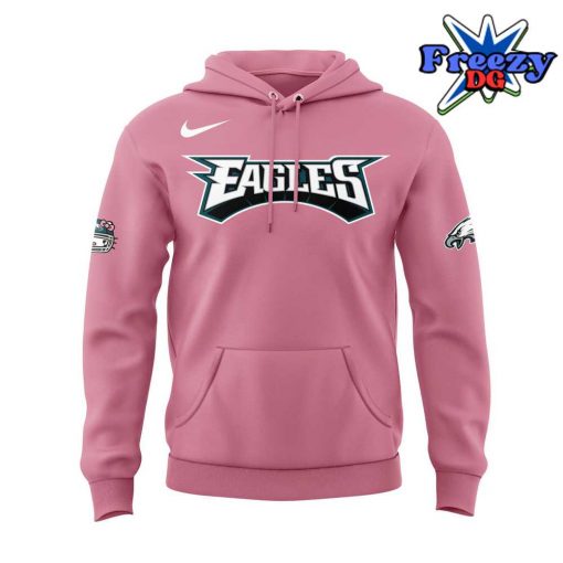 Philadelphia Eagles x Hello Kitty Night 2024 Pink Hoodie