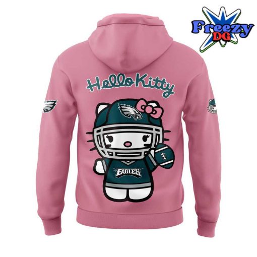 Philadelphia Eagles x Hello Kitty Night 2024 Pink Hoodie