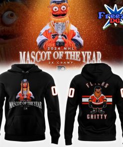 Philadelphia Flyers Gritty Mascot Of The Year 2024 Black Hoodie