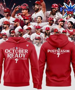 Philadelphia Phillies October Ready Post Season 2024 Red Hoodie