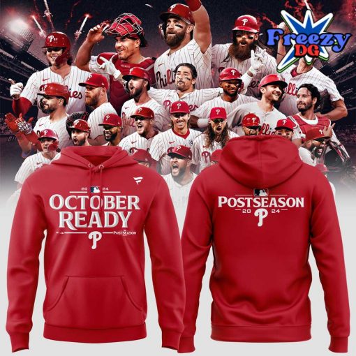 Philadelphia Phillies October Ready Post Season 2024 Red Hoodie