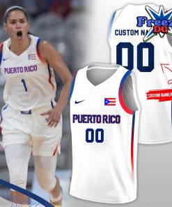 Puerto Rico Basketball Olympic Paris 2024 White Jersey