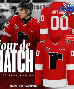 Quebec Remparts 2024 Red Hockey Jersey