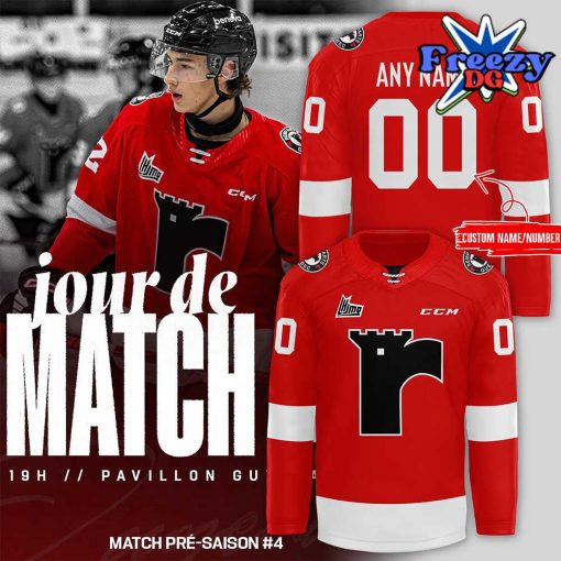 Quebec Remparts 2024 Red Hockey Jersey