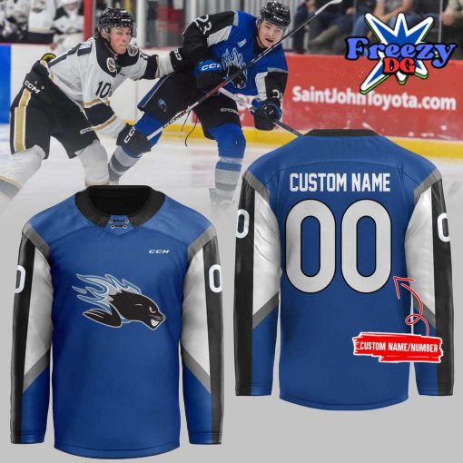 Saint John Sea Dogs 2024 Blue Hockey Jersey