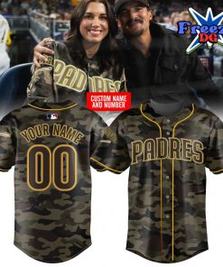 San Diego Padres Camo 2024 Custom Baseball Jersey