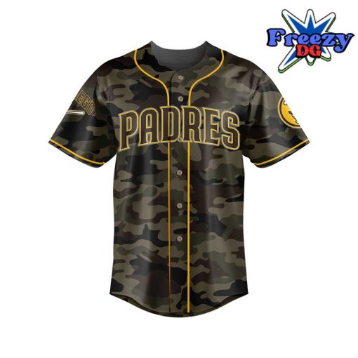 San Diego Padres Camo 2024 Custom Baseball Jersey