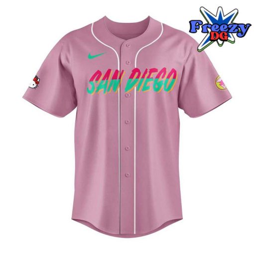 San Diego Padres x Hello Kitty 2024 Pink Baseball Jersey