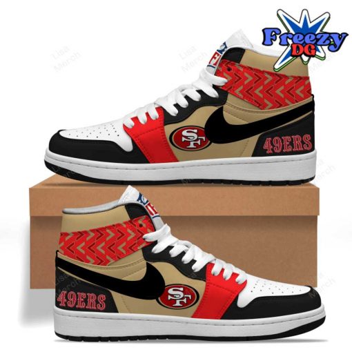 San Francisco 49ers Football Nike Air Jordan 1 Sneaker