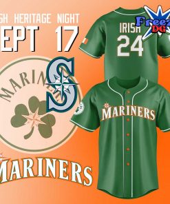 Seattle Mariners Irish Heritage Night 2024 Baseball Jersey