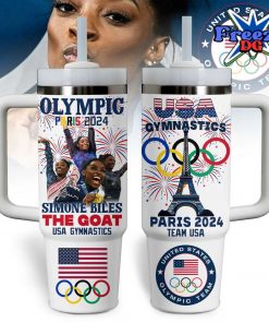 Simone Biles USA Gymnastics Olympic Paris 2024 Stanley Tumbler Cup