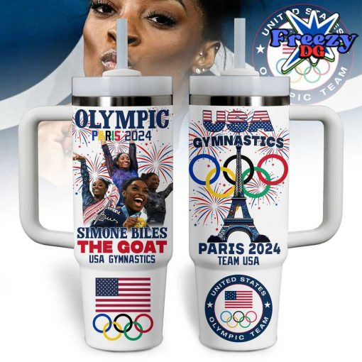 Simone Biles USA Gymnastics Olympic Paris 2024 Stanley Tumbler Cup