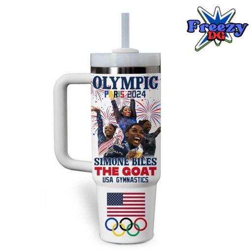 Simone Biles USA Gymnastics Olympic Paris 2024 Stanley Tumbler Cup