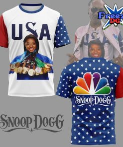 Simone Biles x Snoop Dogg USA Olympic Paris 2024 T-shirt