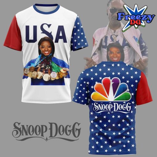 Simone Biles x Snoop Dogg USA Olympic Paris 2024 T-shirt