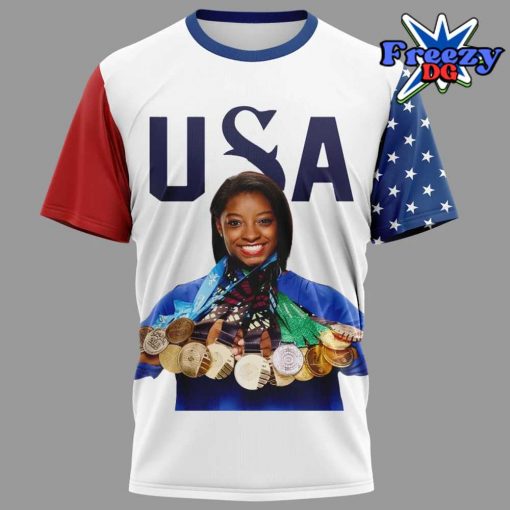 Simone Biles x Snoop Dogg USA Olympic Paris 2024 T-shirt