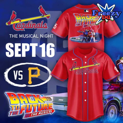 St. Louis Cardinals Back to the Future The Musical Night Baseball Jersey