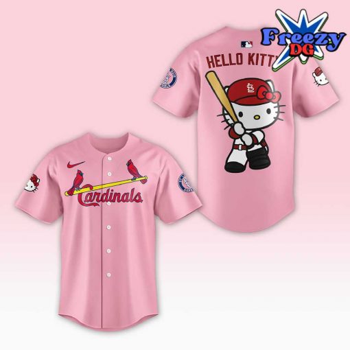 St. Louis Cardinals x Hello Kitty Night 2024 Pink Baseball Jersey