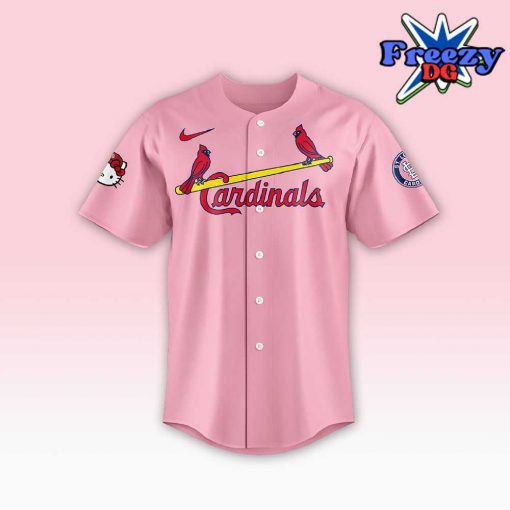 St. Louis Cardinals x Hello Kitty Night 2024 Pink Baseball Jersey