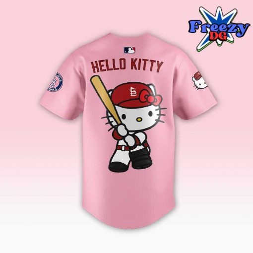 St. Louis Cardinals x Hello Kitty Night 2024 Pink Baseball Jersey