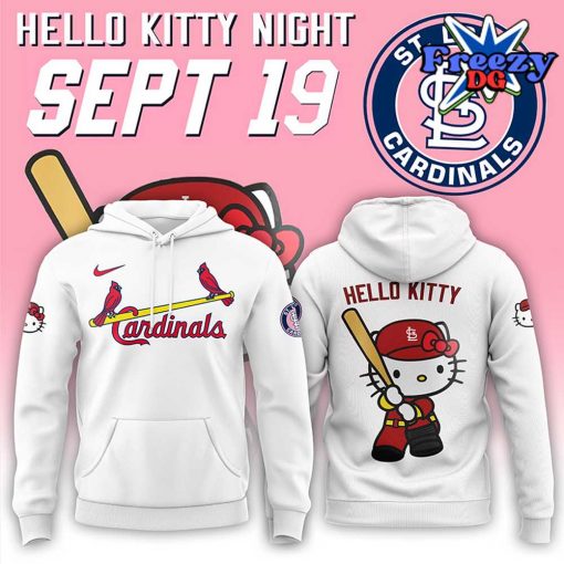 St. Louis Cardinals x Hello Kitty Night 2024 White Hoodie