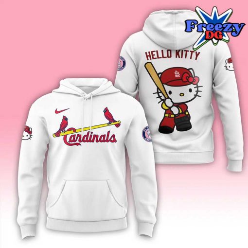 St. Louis Cardinals x Hello Kitty Night 2024 White Hoodie