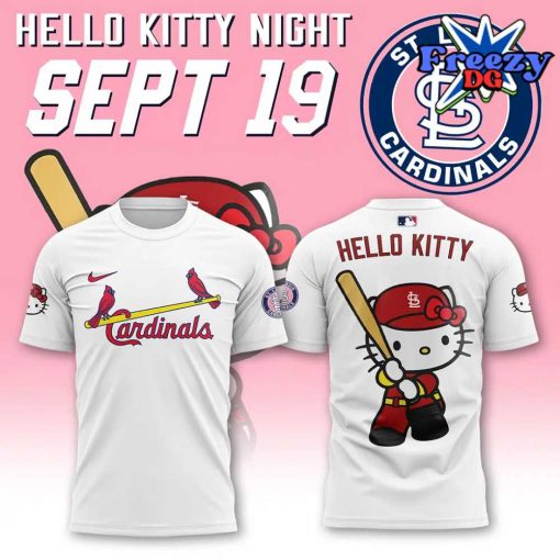 St. Louis Cardinals x Hello Kitty Night 2024 White T-Shirt