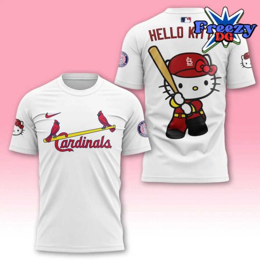 St. Louis Cardinals x Hello Kitty Night 2024 White T-Shirt