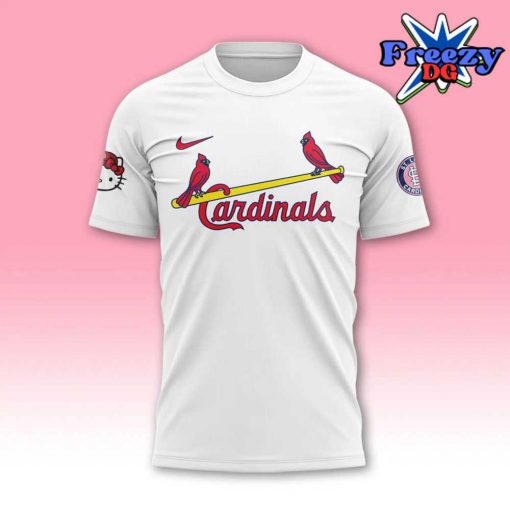 St. Louis Cardinals x Hello Kitty Night 2024 White T-Shirt