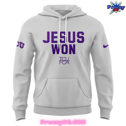 TCU Horned Frogs Jesus Won Football Hoodie