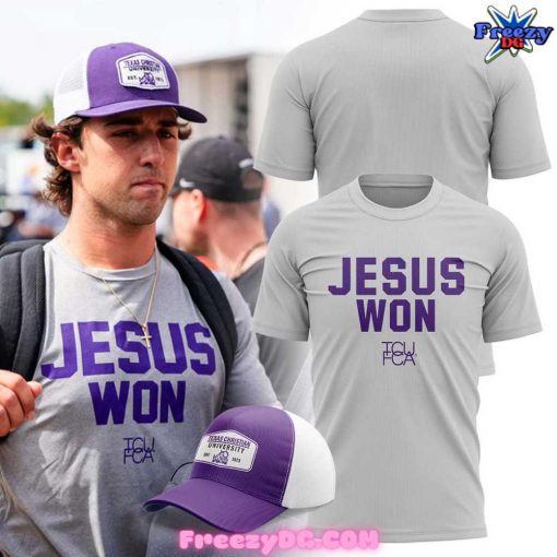 TCU Horned Frogs Jesus Won Football T-Shirt