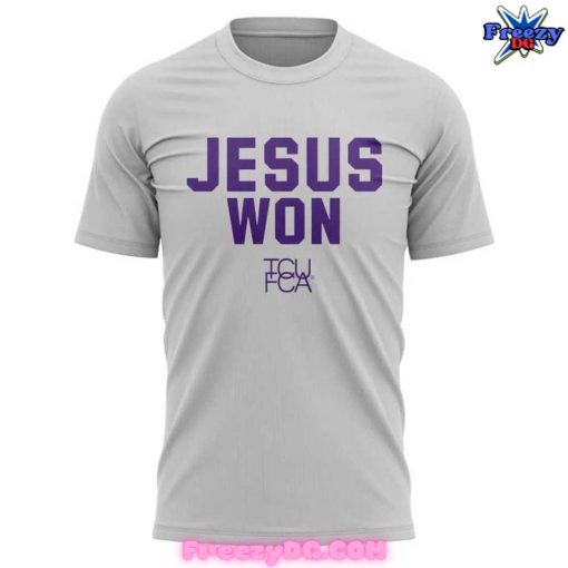 TCU Horned Frogs Jesus Won Football T-Shirt