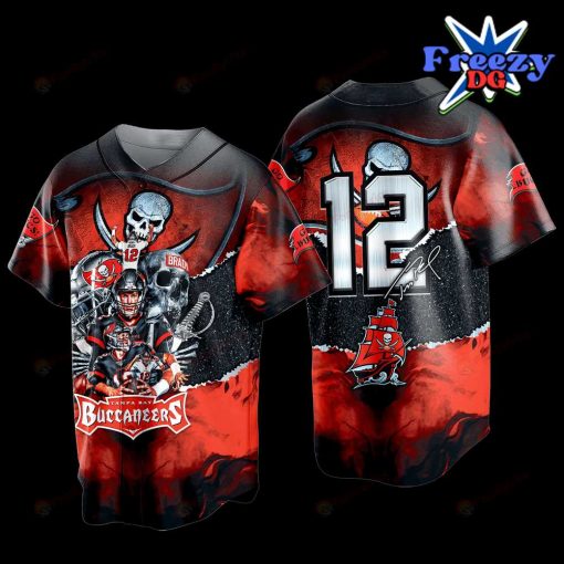 Tampa Bay Buccaneers 12 Legend Baseball Jersey