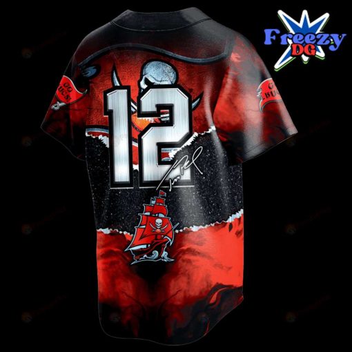 Tampa Bay Buccaneers 12 Legend Baseball Jersey