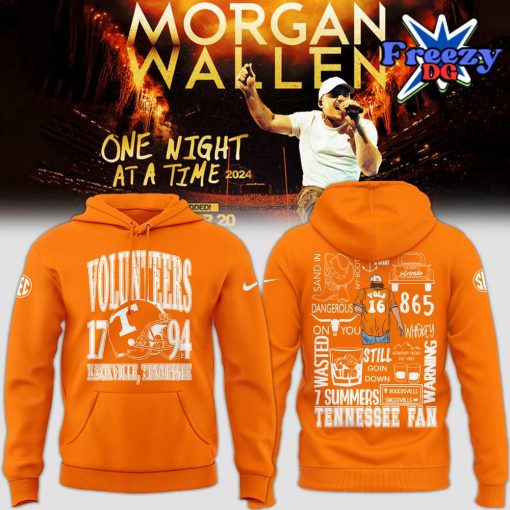 Tennessee Volunteers x Morgan Wallen 2024 Orange Hoodie