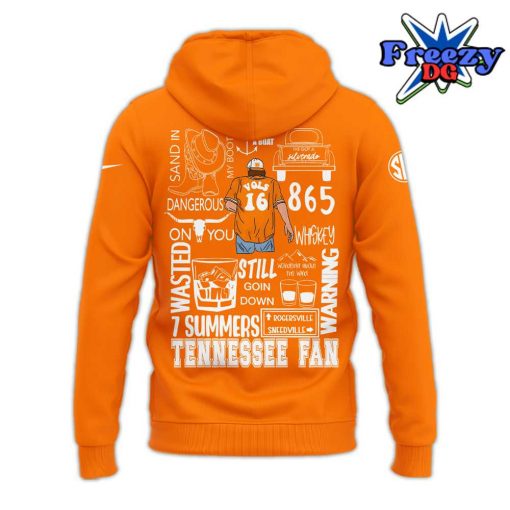 Tennessee Volunteers x Morgan Wallen 2024 Orange Hoodie