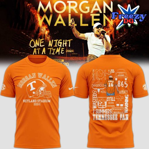 Tennessee x Morgan Wallen Neyland Stadium 2024 Orange T-Shirt